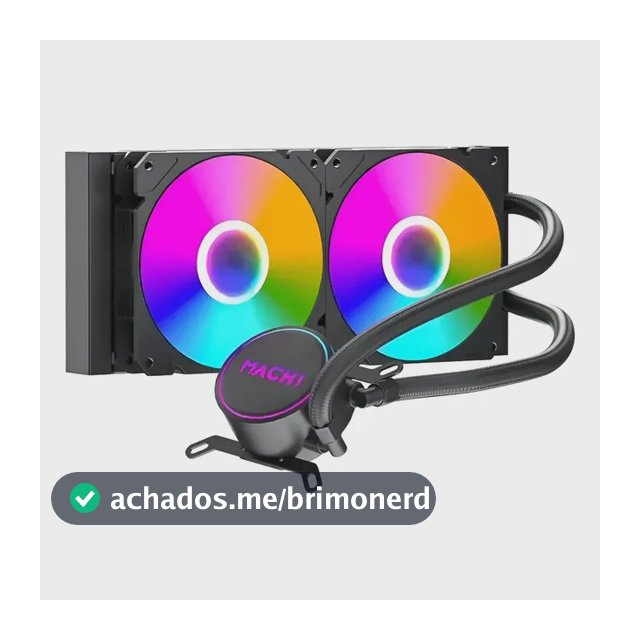 Water Cooler Mach1 Logic, Rgb, 240mm, Amd E Intel 240w Tdp Preto