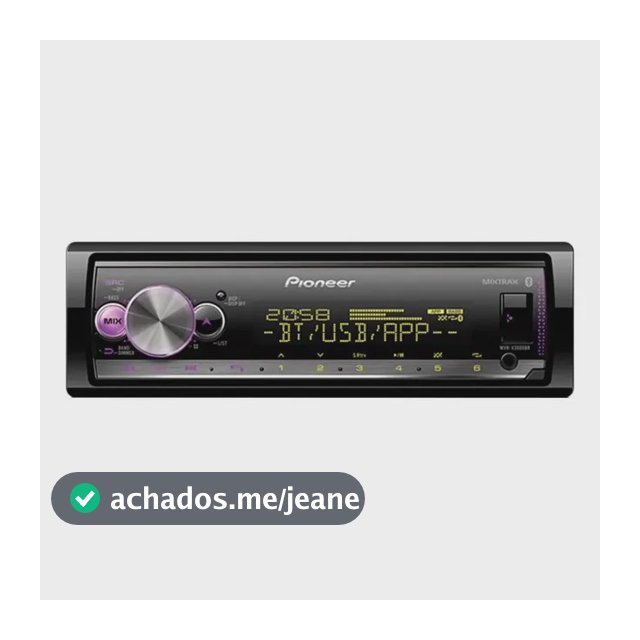 Som Automotivo Pioneer Mvhx3000 Com Usb E Bluetooth Original