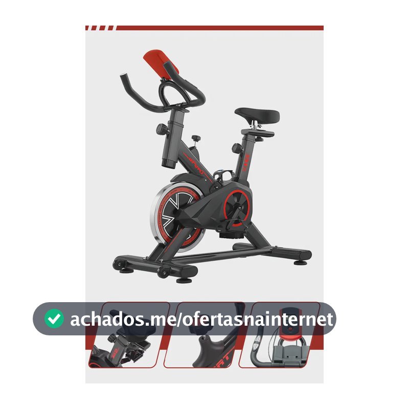 Bicicleta Ergométrica Spinning Redfin Roda De Inércia 6kg Bike Indoor Vertical Residencial Resistência Ajustável Display Lcd Multifunção Banco Regulável Guidão Ergonômico Pedal Com Presilha