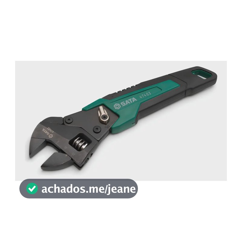 Chave Inglesa Ajustável Com Catraca 8 215 mm St47403 Sata