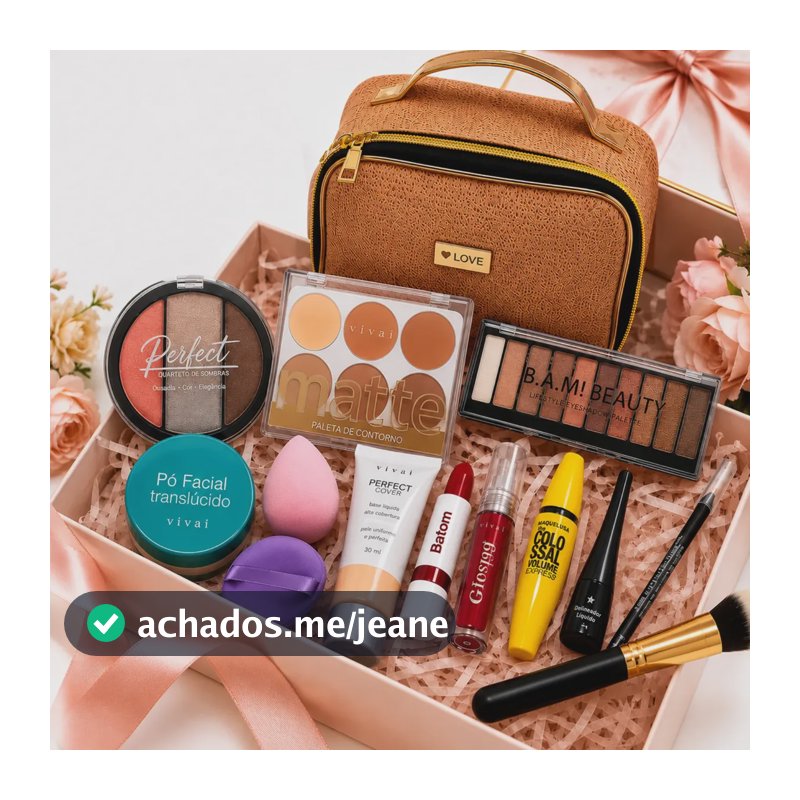 Kit Maquiagem Feminina Completa Necessaire Presente
