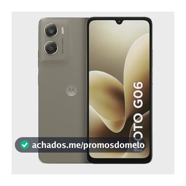 Smartphone Motorola Moto G06 - 256gb 4gb Ram + 8gb Ram Boost, e Camera 50mp Com Ai Bateria De 5200 Mah Tela 6.9 - Bege