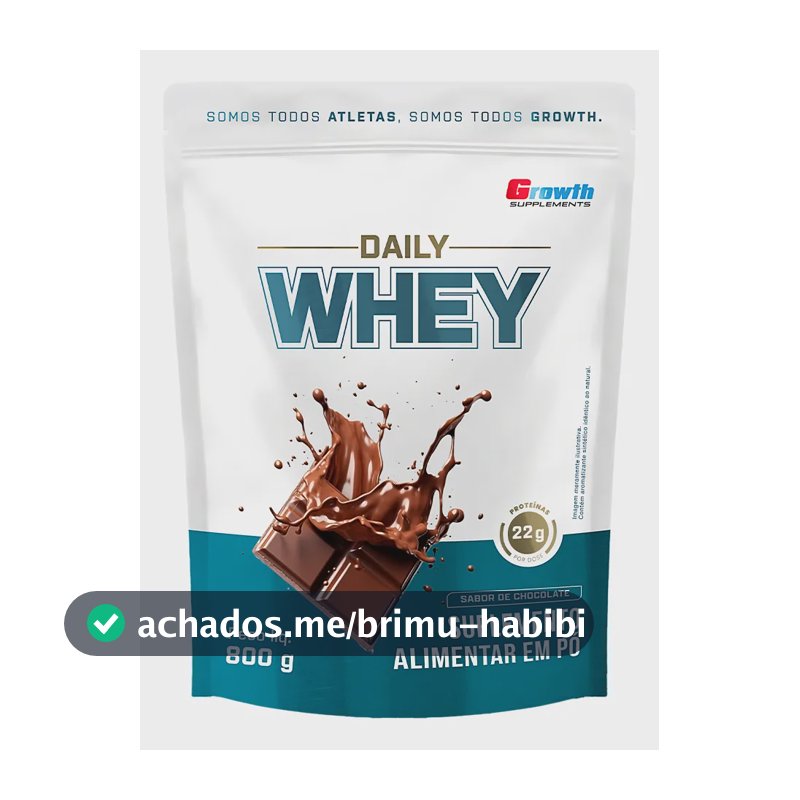 Daily Whey Protein 800g Growth Supplements Chocolate