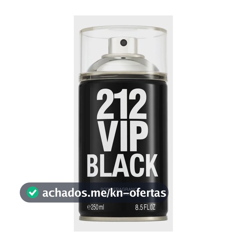 Carolina Herrera 212 Vip Men Black - Body Spray 250ml Blz Única