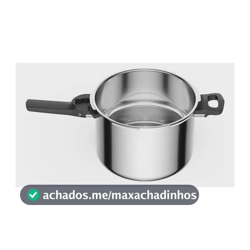 Panela De Pressão Rochedo Trendy Trendy 6 Litros Cinza (aço Inox)