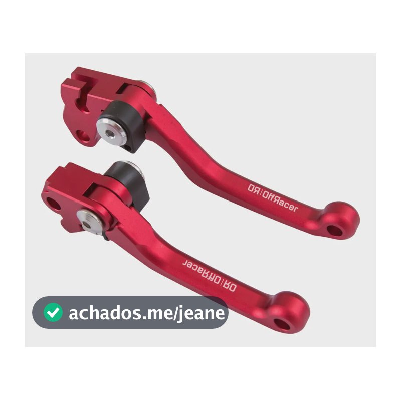 Manete Crf 230f 250f Alumínio Retrátil Várias Cores Vermelho