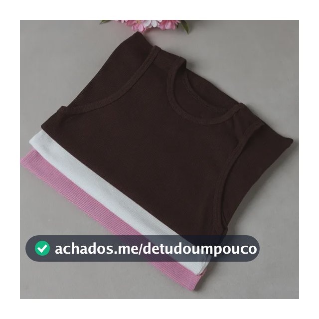 Kit 3 Regatas Femininas Caneladas Algodão Premium