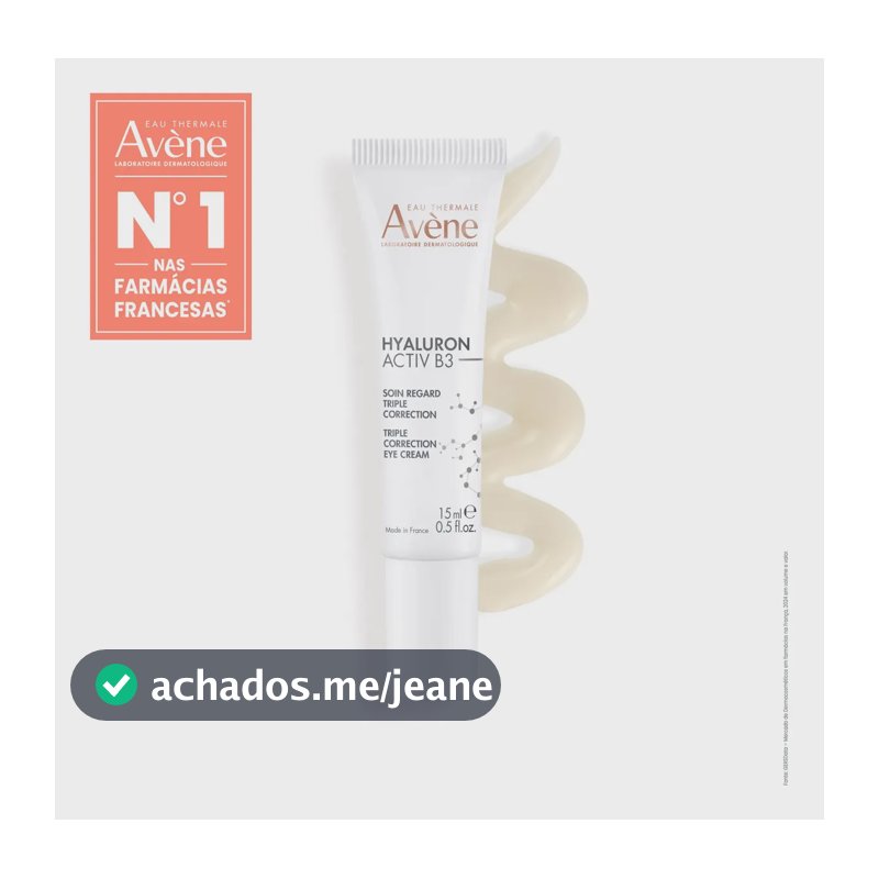 Creme Olhos Avène Anti-idade Hyaluron Activ B3 15ml Todo Tipo De Pele Dia/noite