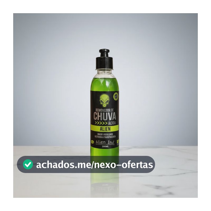 Limpador De Vidros E Box Blindex Removedor Chuva Ácida Alien