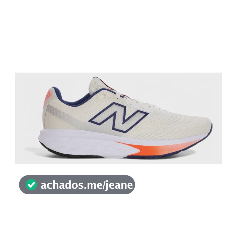 Tênis New Balance Fresh Foam 520 V9 Casual Elegante Off White 39 Br