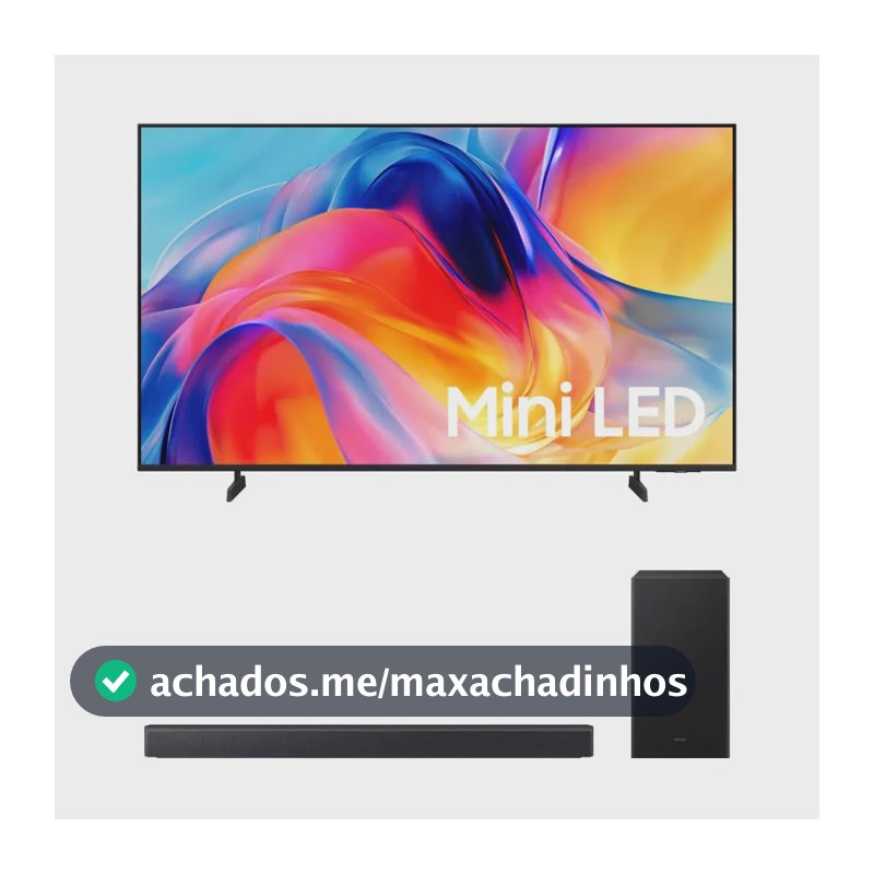 Samsung Smart Tv 65 Miniled 4k M75h + Soundbar Samsung B-series Hw-b450f