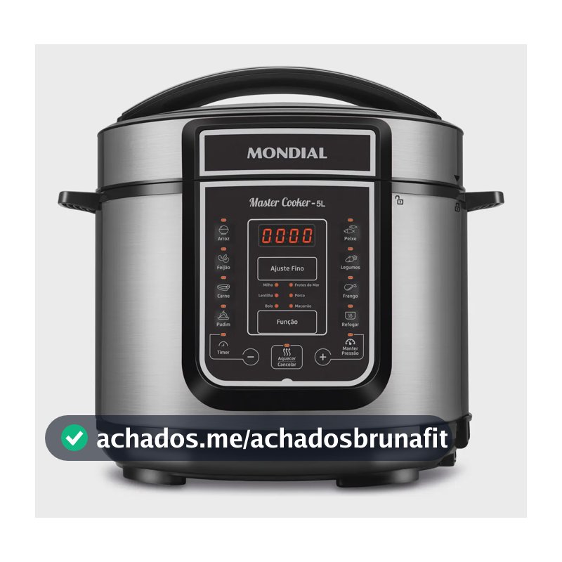 Panela de Pressão Elétrica Digital 5L Mondial 900W - PE-38