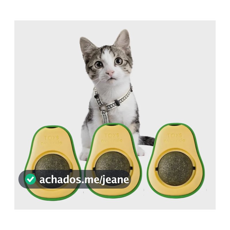 3 Catnip Brinquedo Para Gatos Erva Natural Abacate Verde