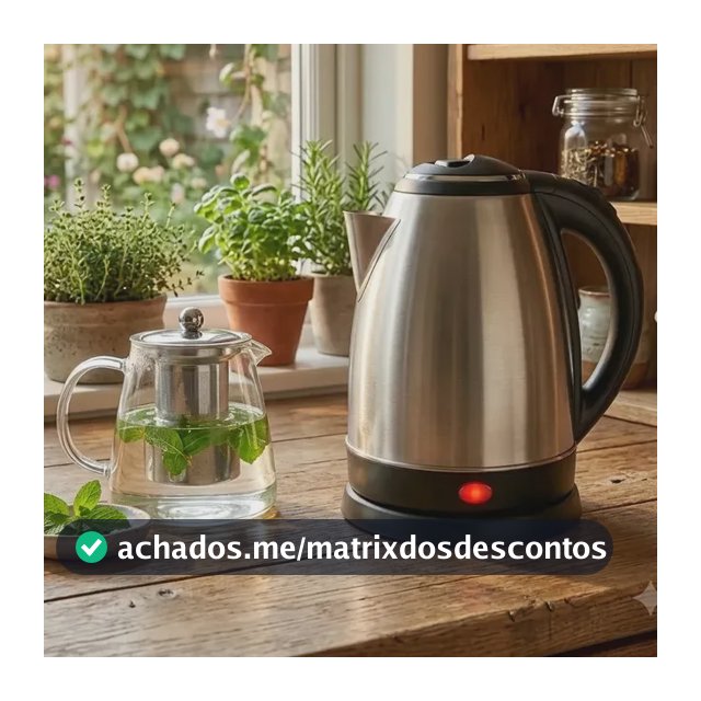 Chaleira Elétrica Divinamente 1,8 Litros de Inox com Desligamento Automático