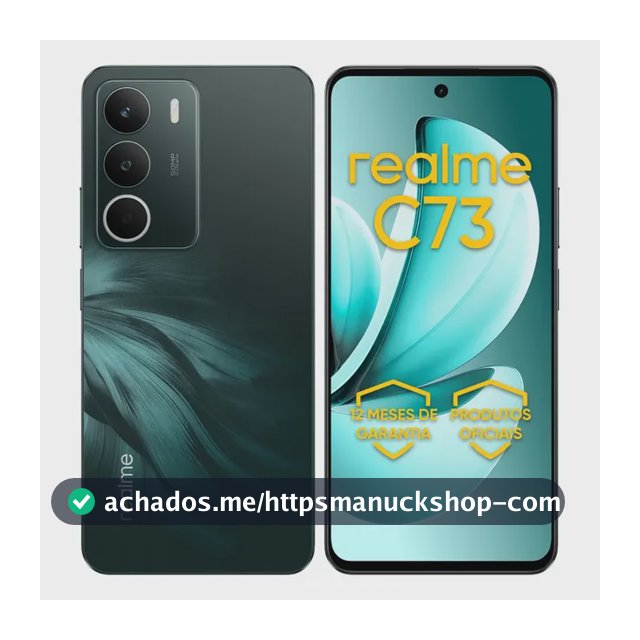 Celular Smartphone Realme C73 128gb 4gb Ram Dual Sim 120hz 6000mAh Verde