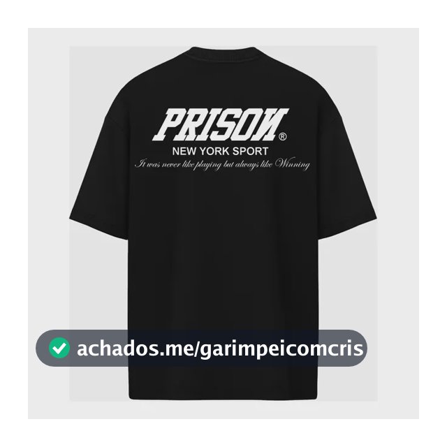 Camiseta Oversized Box Essentials Preta