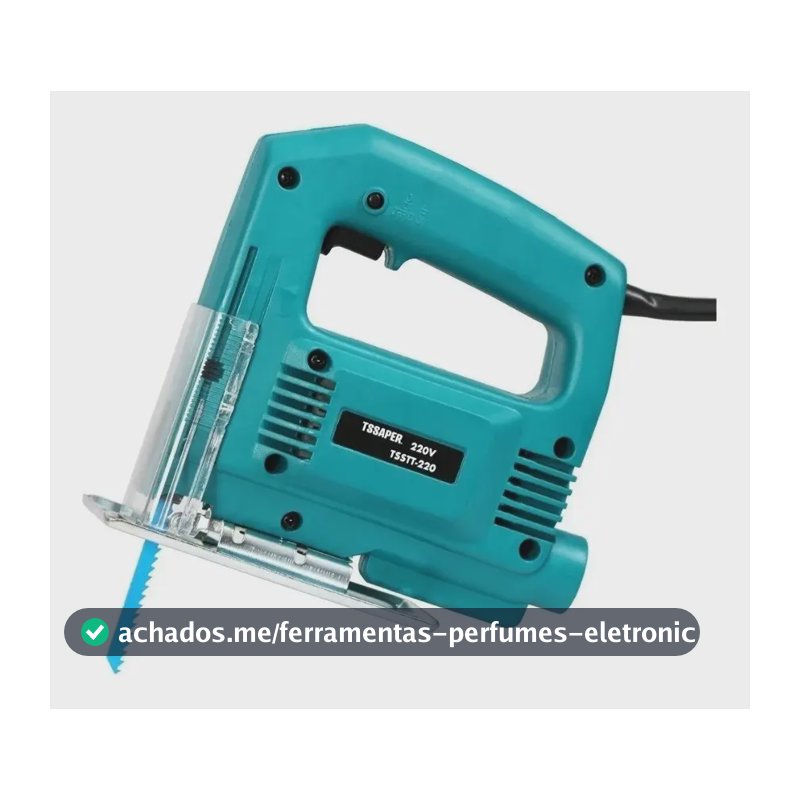 Serra Tico Tico 500w 3000rpm uso profissional base ajustável Tssaper MDF metal aço aluminio voltagem