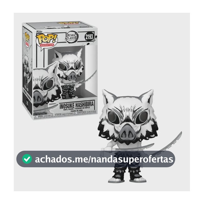 Funko Pop! Demon Slayer Inosuke Hashibira Figura Colecionável Sumi-Ink 12826 Exclusiva