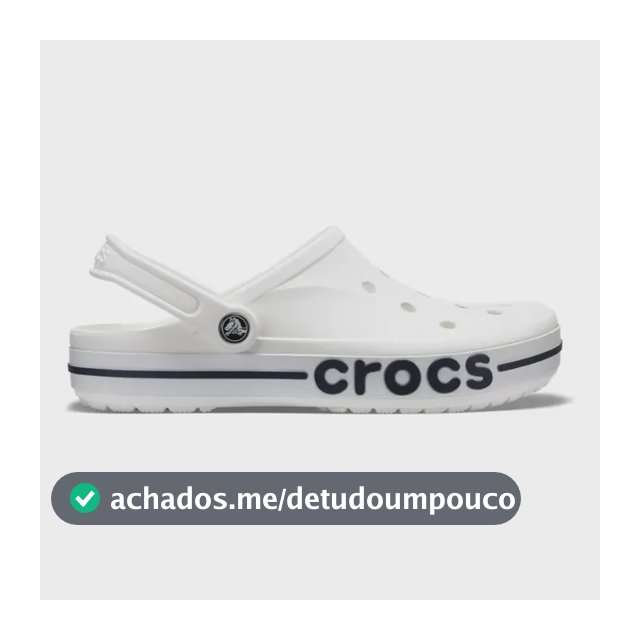 Sandália Crocs Bayaband Clog White/navy