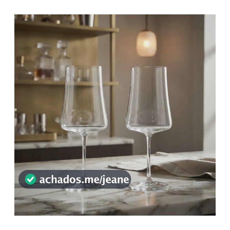 Jogo Com 2 Taças De Cristal 560ml Linha Xtra Bohemia Cor Transparente