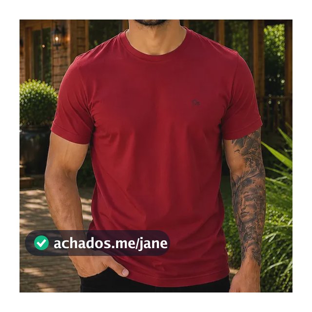 Camiseta Básica Ogochi Masculina Lisa Tecido Premium Oficial