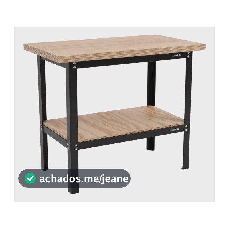 Bancada Multiuso De Trabalho 110cm Lynus Bmsc-1102 250kg 11  Madeira