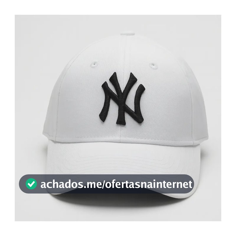 Boné Ny New York Masculino Feminino Unissex Fitão Blogueira Cor Branco E Preto Tamanho Un