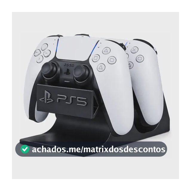 Suporte Porta Controle De Videogame De Mesa Ps5 Playstation Preto