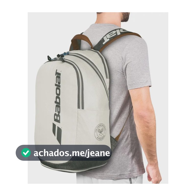 Mochila Babolat Wimbledon Cinza E Marrom