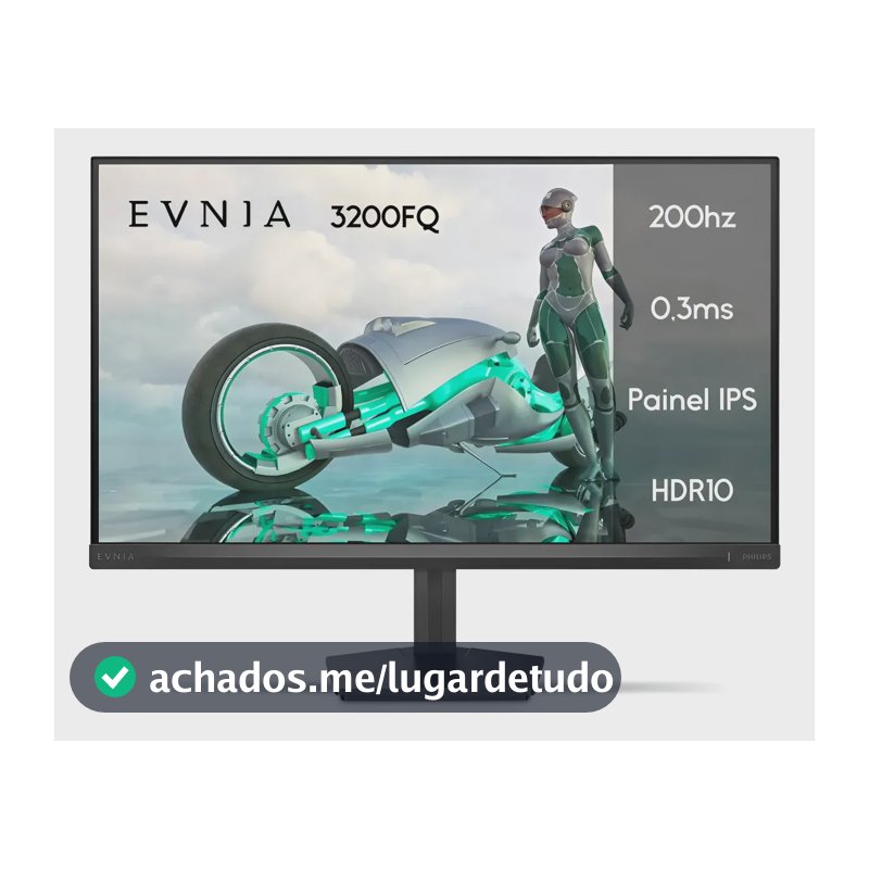 Monitor Gamer Phillips de 23.8" Full HD IPS com 200Hz