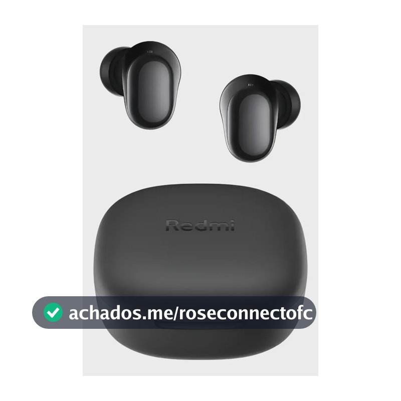 Fone de Ouvido Bluetooth Xiaomi Redmi Buds 6 Play M2420E1 Preto