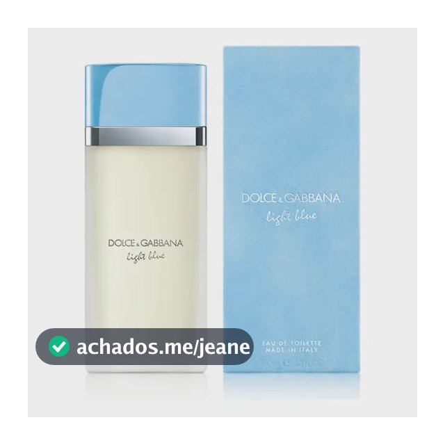 Perfume Dolce & Gabbana Light Blue Edt Feminino 100ml Floral Frutado