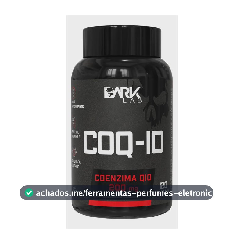 Coenzima Q10 200mg Por Porção 120 Cápsulas Dark Lab Sem Sabor