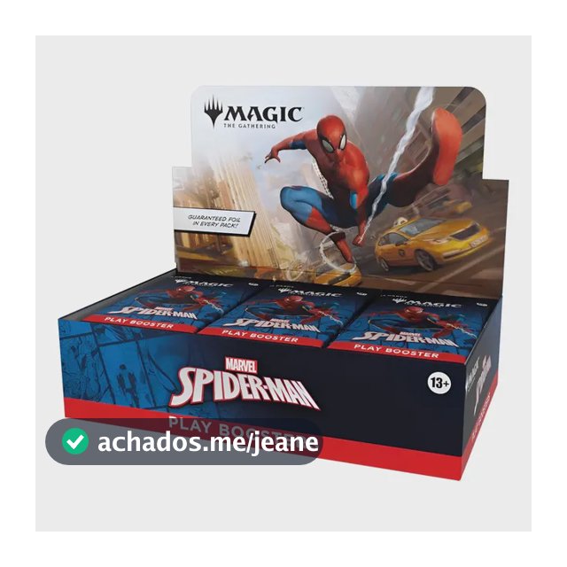 Booster Box Inglês Magic The Gathering Marvel Spiderman Holográfica