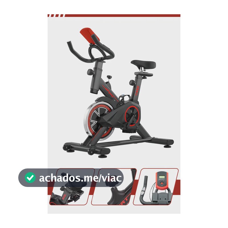 Bicicleta Ergométrica Spinning Redfin Roda De Inércia 6kg Bike Indoor Vertical Residencial Resistência Ajustável Display Lcd Multifunção Banco Regulável Guidão Ergonômico Pedal Com Presilha