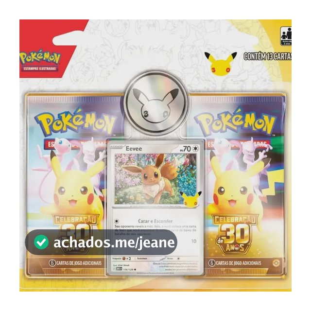 Blister Duplo Pokémon Coleção 30 Anos Pt Português