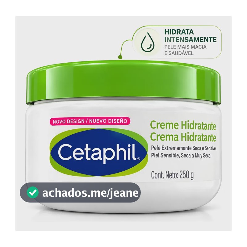 Creme Hidratante Cetaphil 250g Pele Seca E Sensível Sem Fragrância