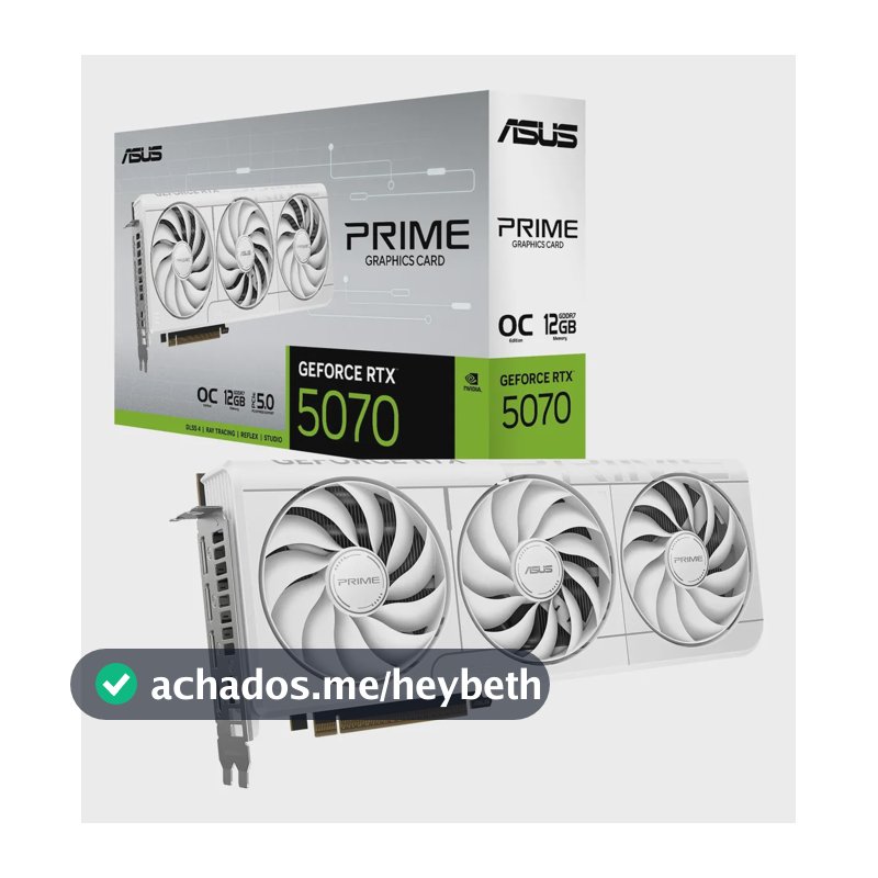 Tarjeta Gráfica Asus Prime Rtx 5070 De 12 Gb Con Nvidia Gefo