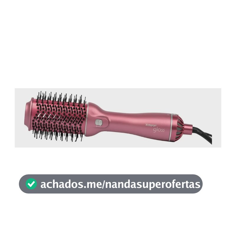 Escova Secadora Taiff Gloss Rose 1200w - Bivolt