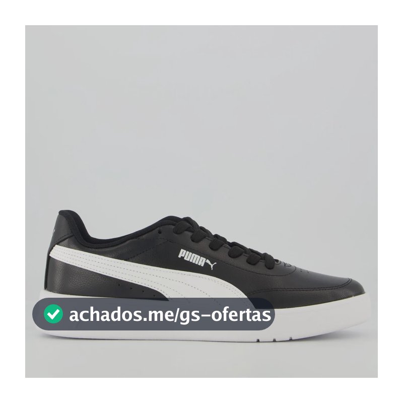 Tênis Puma Court Classic Clean Bdp Preto E Branco Preto - 41 Br