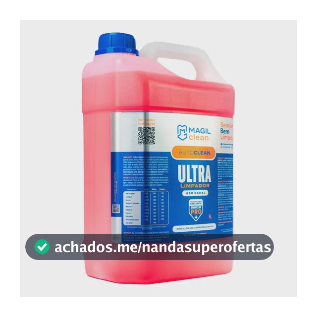 Ultra Limpador Magilclean 5l - Shampoo Para Limpeza Pesada