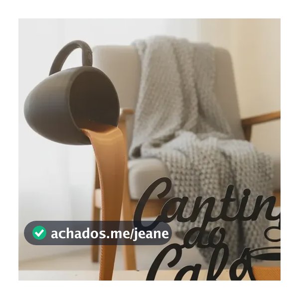 Cantinho Do Café Com Plantas Xícara Flutuante Letreiro