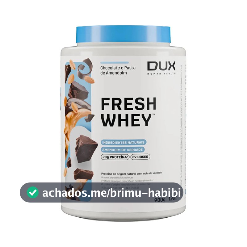 DUX HUMAN HEALTH Fresh Whey Protein Chocolate e Pasta de Amendoim 900g
