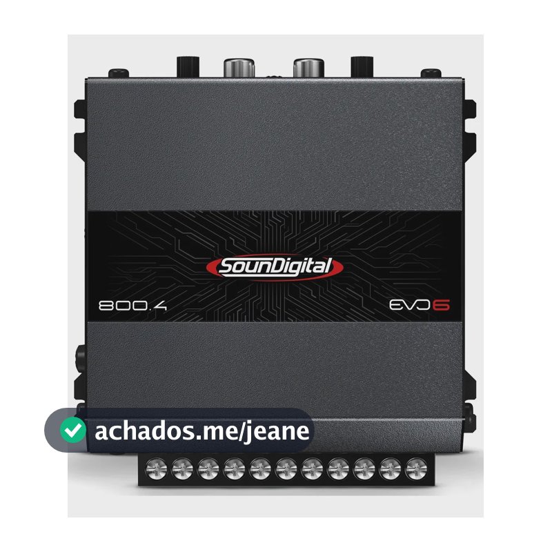 Modulo Amplificador Soundigital Sd800.4 800w Evo6 4 Canais Cor Preto