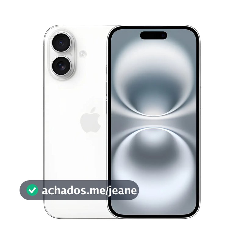 Apple iPhone 16 (128 GB) - Branco - Distribuidor Autorizado