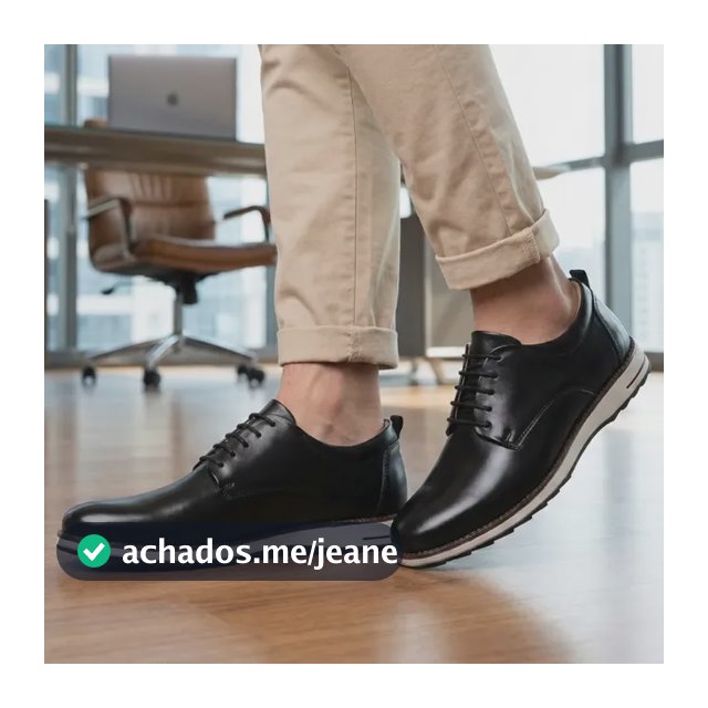 Sapato Social Masculino Oxford Casual Confortável Derby