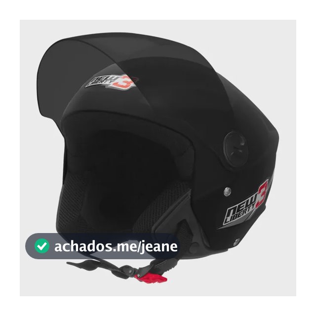 Capacete Aberto New Liberty 3 Barato Viseira Fumê Promoção