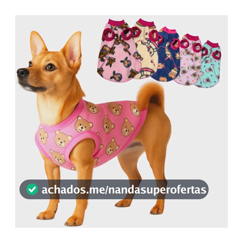 Roupa De Cachorro Vestido Inverno Frio Cão Porte Grande - Marca De Corazon