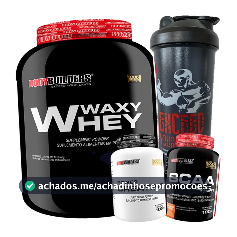 Proteína Bodybuilders Whey Concentrado em pó sabor Baunilha x 2kg 4 un