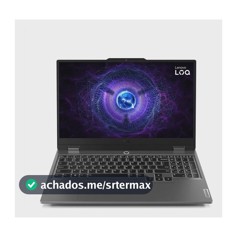 Notebook Gamer Lenovo Loq Irx9 I5 Rtx 3050 512gb Linux+ubook Cinza